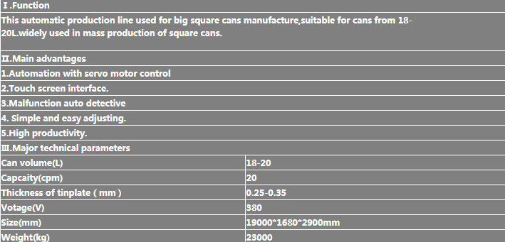 GT4B188 Automatic square can sealing machine 