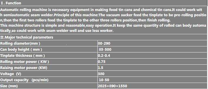 automatic tin can sealing machine